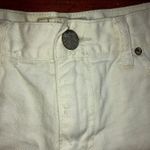 Free People White Denim Shorts Gold Embroidery Womens Size 26 Small Cutoff FP Photo 7