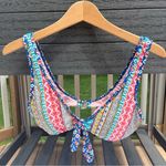 Laundry by Shelli Segal Multicolor Tie Front Bikini Top Size S Photo 0