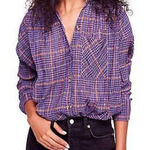 Free People  Womens Break My Stride Button Up Shirt size small Photo 0