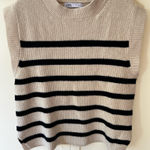 ZARA ‎ Women’s Short Sleeve Striped Sweater Shirt Size L Photo 0