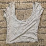 PacSun Gray Scoop Neck Top Photo 3