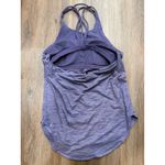 Lululemon  Purple Heathered Racerback Tank Top Built-in Bra Athleisure Size 4 Photo 2