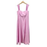 Dessy Collection Off the Shoulder Pleated Cap Sleeve Maxi Dress Powder Pink 18 Photo 2