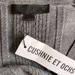 Cushnie et Ochs  gray cashmere blend v-neck pleated skirt sweater dress sz S NWT Photo 5