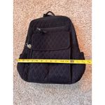 Vera Bradley Backpack BLACK Campus College Backpack. quilted MICROFIBER Photo 5