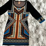 Flying Tomato  Women’s Sz M Southwestern Cowgirl Sweater Dress Art To Wear Aztec Photo 3