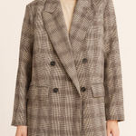 A New Day  Plaid Double Breasted Boxy Fit Blazer Fully Lined Size Medium NWT Photo 0