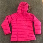 Columbia  Women Fuchsia Puffer Jacket with Faux Fur Hood Size S Photo 6