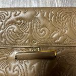 BCBGMAXAZRIA  Brown Embossed Clutch on Chain Photo 3