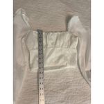 Princess Polly  Ariah Long Sleeve‎ Top US 0 AU 4 White Ruched Crop Blouse NWT Photo 4