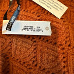 Coco + Carmen  Open Front Cardigan Scallop Arm Hem 3/4 Sleeve S/M Rust‎ Orange Photo 5