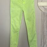 J Brand • neon yellow ankle cropped jeans Photo 2