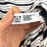 Three Dots Striped Maxi Dress White Navy XS Photo 6