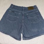 Jordache Vintage 90s Jean Shorts Size 15/16 Blue Striped Denim runs small Photo 3