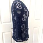 Kenar  blue sheer lace top XS Photo 1