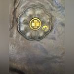 Juicy Couture Black Leather Tote RARE Vintage ๐ Y2K Photo 7