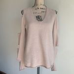 Skull Cashmere  Tyrone Dusty Pink Cut Out V-Neck Sweater Sz Small Photo 2