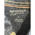 Arizona Jeans Arizona Jean Co Blue/White Dots Button Up Long Sleeve Shirt Size Small Cotton Photo 4