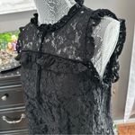 Ambiance Black Lace Mock Neck Date Night Top Large Photo 4