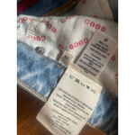 Alice + Olivia  Good High Waisted Denim Skirt Distressed Mini Casual Size 25 0 XS Photo 5