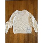 Brochu Walker Sweater Womens XS White Ruffle Bell Sleeve Knit Pullover Photo 6