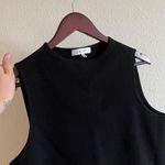 Milly NWOT  of New York Black High Neck Sweater Vest Size Large Photo 2