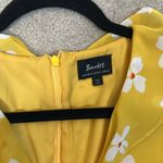 Bardot  Abstract Daisy Mini Yellow Floral Ruffle Spring Tiered Dress Women 10 Photo 9