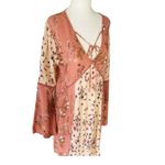 LOVE FIRE Bell Sleeve Tunic Top / Dress Pink Size L Photo 1