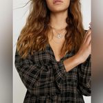 Urban Outfitters Plaid Long Sleeve Tiered Babydoll Dress Photo 4