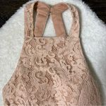 City Studios City Studio Cream Lace Halter Neck Mini Dress Photo 1