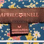 April Cornell Cotton Floral midi dress M Brown Size M Photo 2