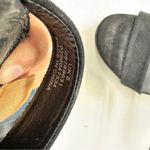 ASOS Black Suede Leather Strappy Chunky Heels Womens 8 Peep Toe Classic Preppy Photo 7