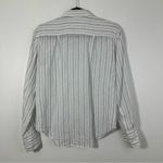 Reformation  Women’s Preston 100% Linen Striped Button Down Shirt XS Photo 2