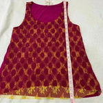 Anthropologie  Lace Boho Neon Top size xs‎ Photo 4