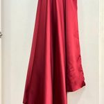 Mac Duggal  12089 Crossover Halter Neck Satin Gown Photo 7
