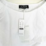 J.Crew NWT Fitted Puff-Sleeve Top White 8 Photo 3