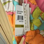 Trina Turk $162 NWT PLAYA DE FLOR PLUNGE MAILLOT Swimsuit Sz 14 Flutter Sl 1 Pc Photo 4