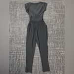 Double Zero  Small Black Zipper Jumpsuit Photo 4