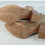 Very G Womens Western Suede Ankle Boots Size 8.5 Tan Block Heel Photo 1