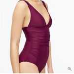 J.Crew Havana Blue Ruched femme one-piece swimsuit size 14 Photo 3