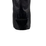 Vince Leather Dress V-Neck Shift Sleeveless Mini Front Pockets Black Size 2 Photo 9