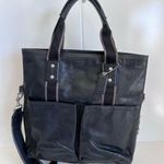 Coach Heritage Web Leather Foldover Tote Photo 0