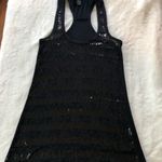 Rue 21 Black sequin Razorback tank size S‎ Photo 0