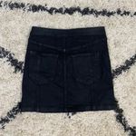 BDG Lace Up Black Denim Mini Skirt Photo 2