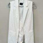 T Tahari T. Tahari Women's Bright White Sleeve Open Front Blazer Size Small 2130 Photo 0