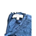 SEA New York Blue Tiered Ruffle Sleeve Smocked Neck Dress Size 4 Photo 1