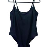 Old Navy NWT Black One Piece Swimsuit Size XL Minimal Scoop Neck Bathing Suit Photo 1
