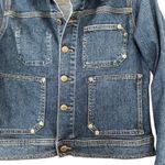 ZARA womens 70's Work Wear Capsule blue denim jean jacket size M Photo 2