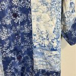 Vintage Nicole Summers‎ Silk equestrian blue toil Button Down Shirt Size 1X Photo 3