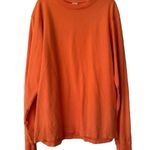 Sporty & Rich Unisex Women’s & Men’s Orange Long Sleeve Cotton Tee Size Small Photo 0